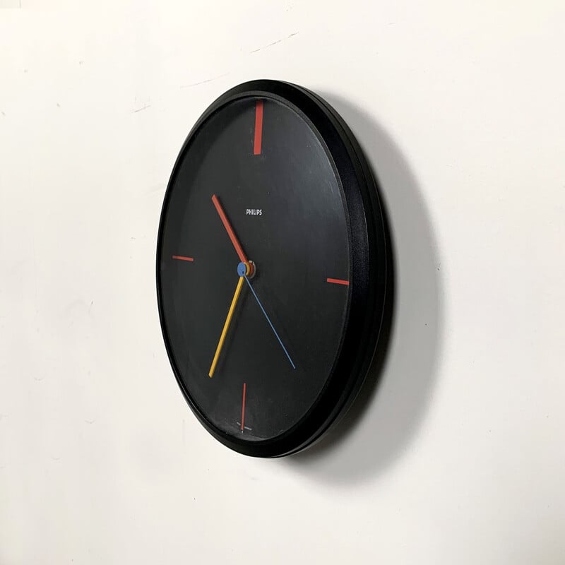 Horloge vintage Bauhaus de Philips 1980
