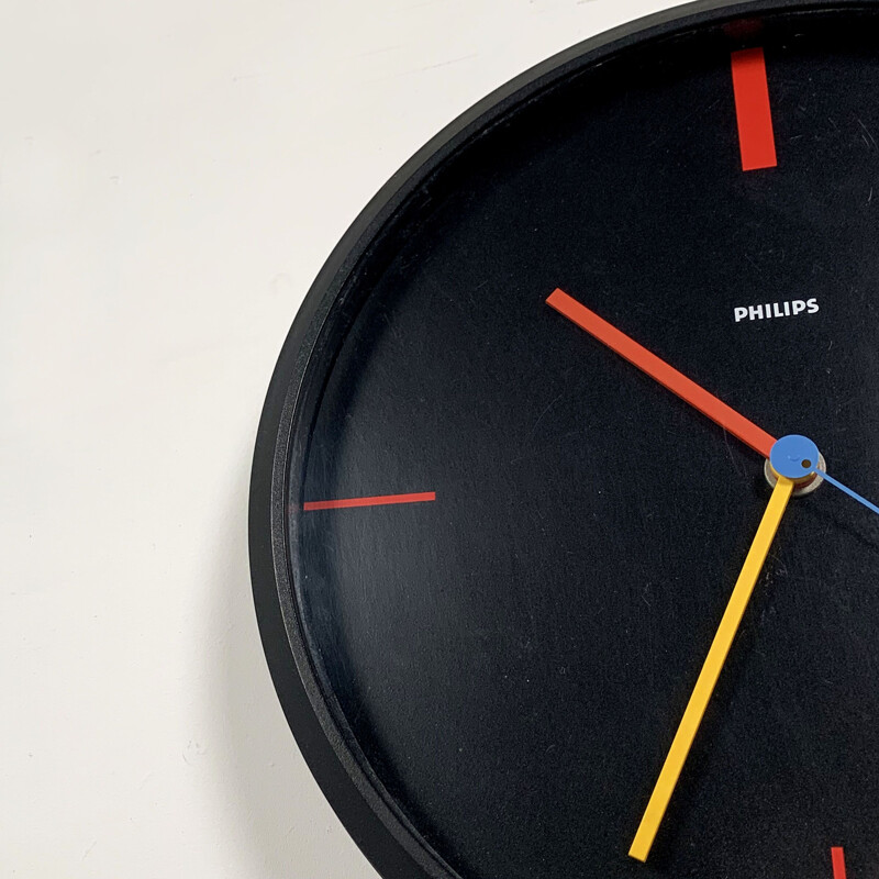 Horloge vintage Bauhaus de Philips 1980