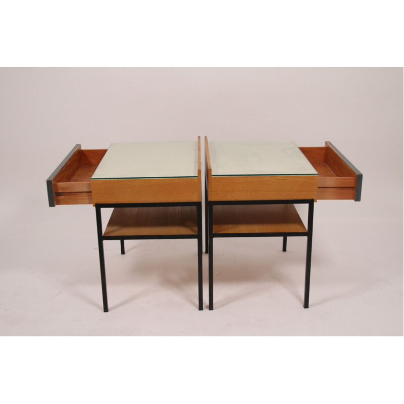 Paire de tables de chevet Vintage 1960