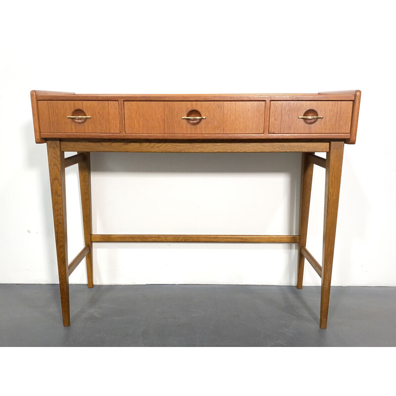 Mid Century Vanity Table, Teak Wood, by Fröseke AB Nybrofabriken, Sweden, 1960s