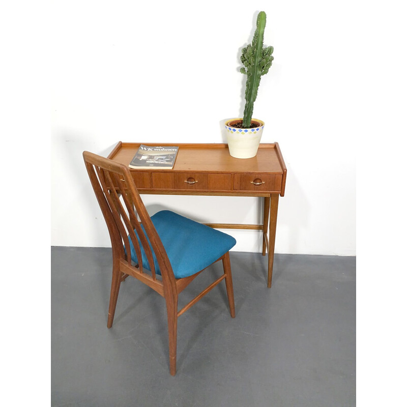 Mid Century Vanity Table, Teak Wood, by Fröseke AB Nybrofabriken, Sweden, 1960s