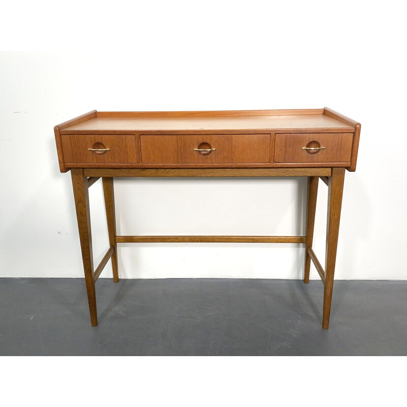 Mid Century Vanity Table, Teak Wood, by Fröseke AB Nybrofabriken, Sweden, 1960s