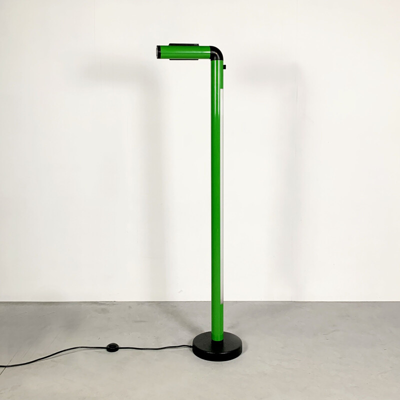 Vintage Green Neon Floor Lamp, 1980s