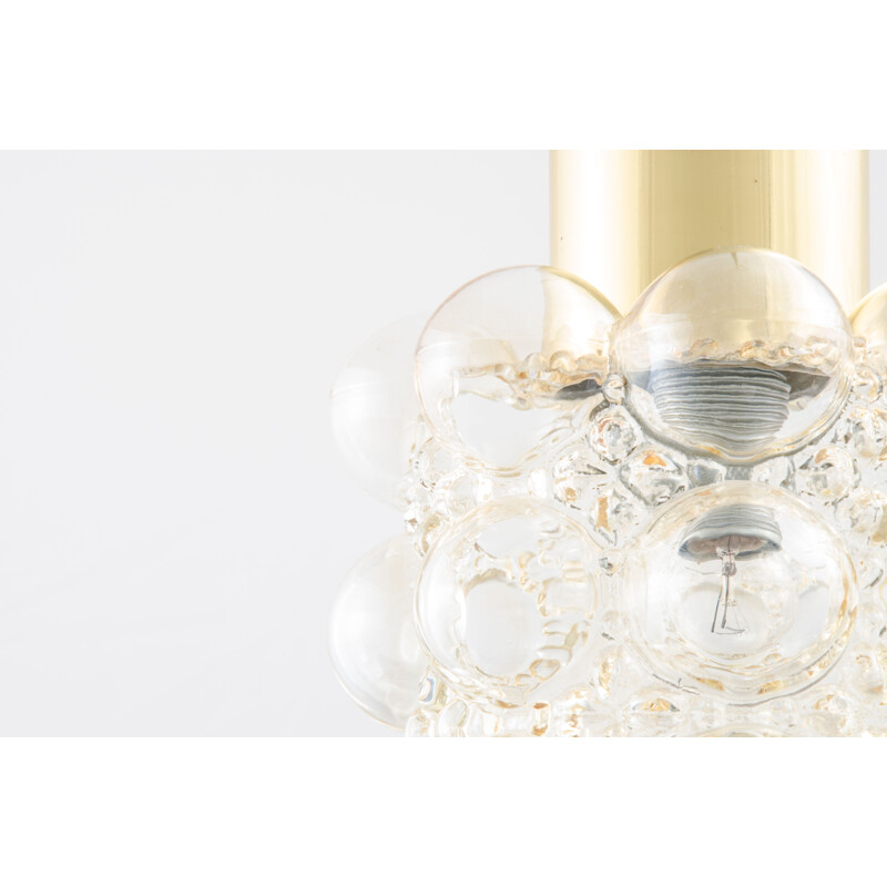 Pair of vintage bubble glass ceiling light, Helena Tynell and Heinrich Gantenbrink 1960s