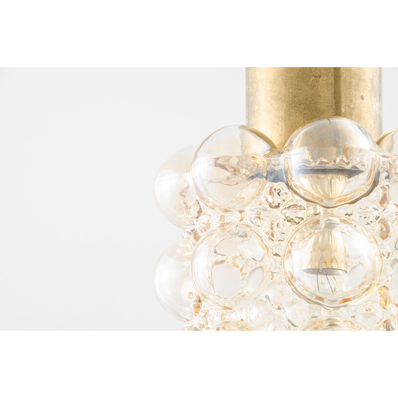 Pair of vintage bubble glass ceiling light, Helena Tynell and Heinrich Gantenbrink 1960s