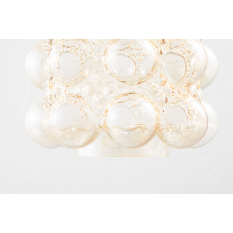 Pair of vintage bubble glass ceiling light, Helena Tynell and Heinrich Gantenbrink 1960s