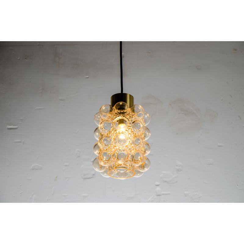 Pair of vintage bubble glass ceiling light, Helena Tynell and Heinrich Gantenbrink 1960s