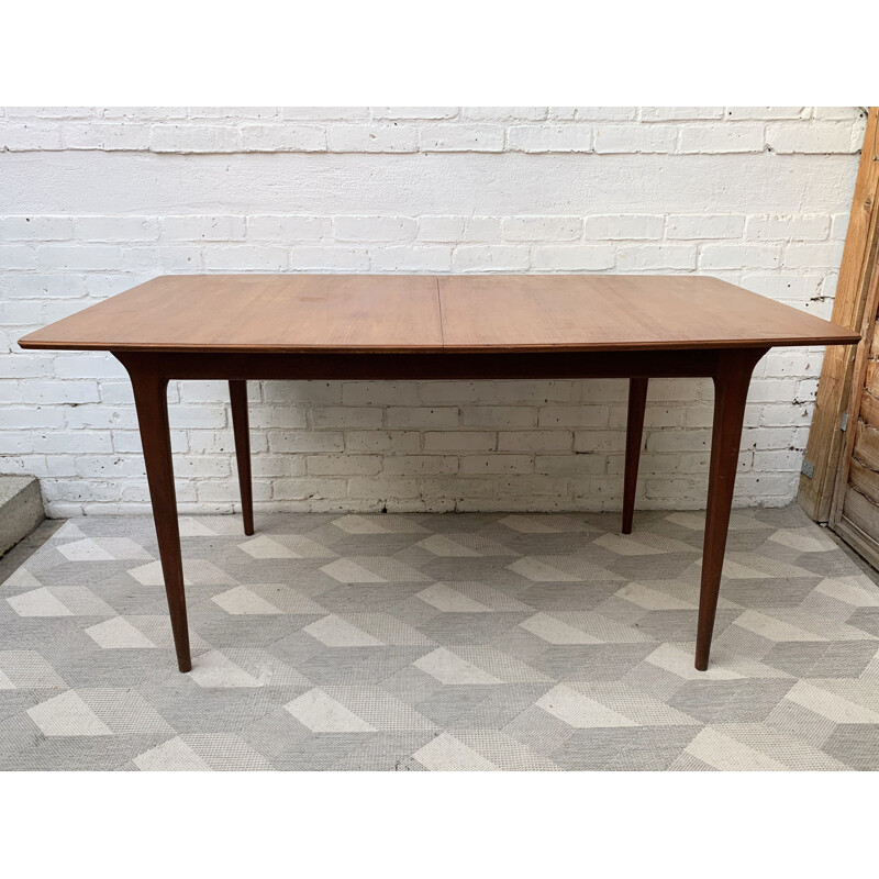 Vintage Teak Extending Dining Table by A.H Mcintosh 1970