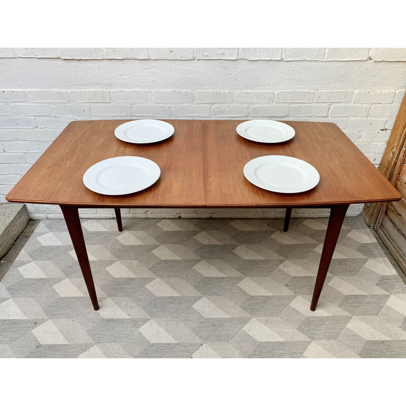 Vintage Teak Extending Dining Table by A.H Mcintosh 1970