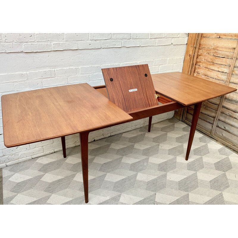 Vintage Teak Extending Dining Table by A.H Mcintosh 1970