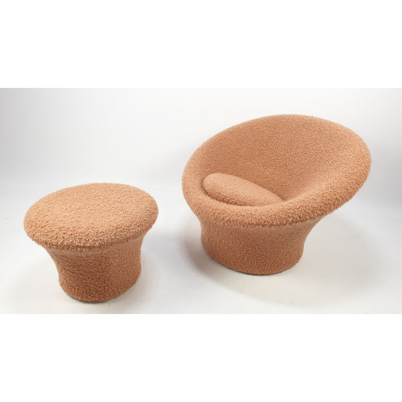 Vintage Mushroom Armchair and Ottoman by Pierre Paulin for Artifort, 1960