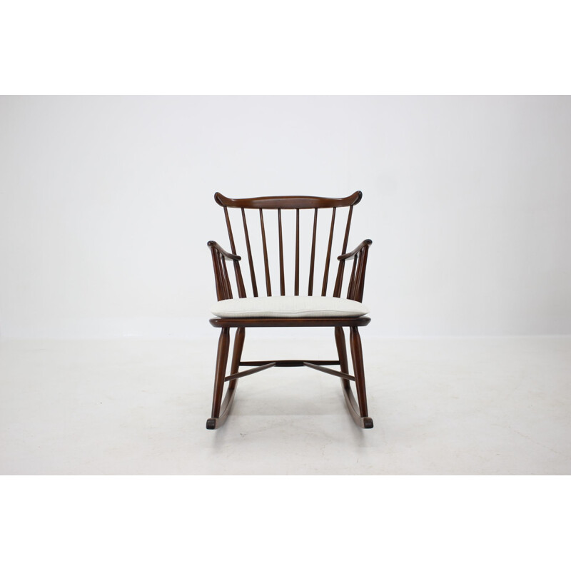 Vintage Rocking Chair Borge Mogensen Denmark 1950s