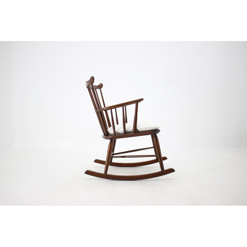 Vintage Rocking Chair Borge Mogensen Denmark 1950s