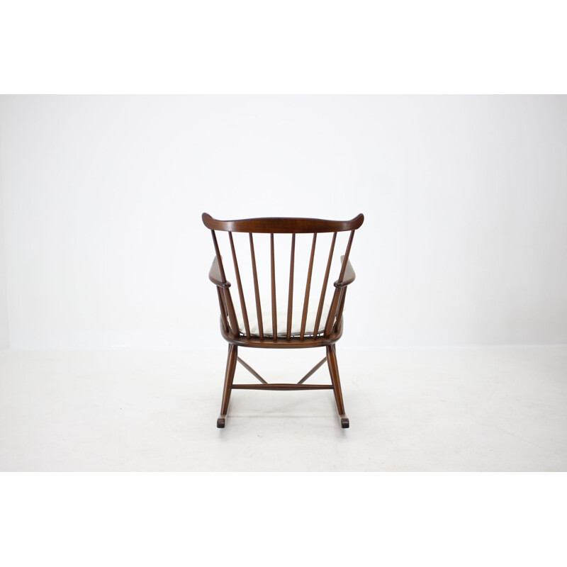 Vintage Rocking Chair Borge Mogensen Denmark 1950s