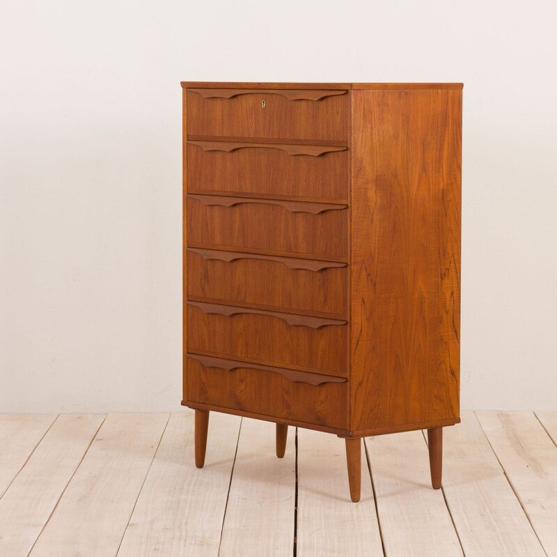 Vintage Tall chest of drawers by Klaus Okholm for Trekanten Danish, 1960s
