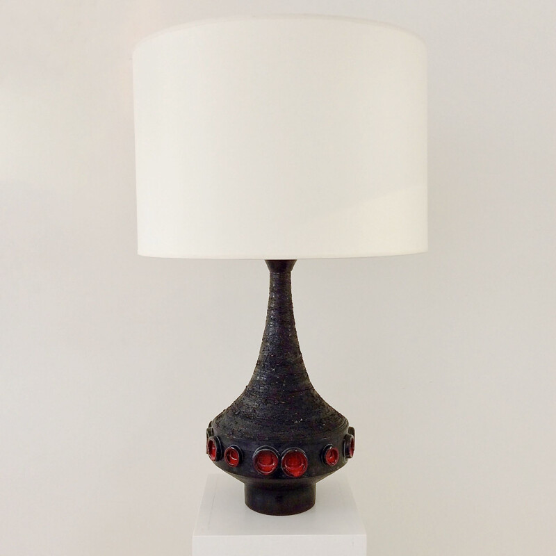 Lampe vintage céramique Amphora par Roger Vanderweghe Belgique 1960