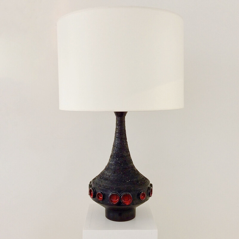 Vintage ceramic lamp Amphora by Roger Vanderweghe Belgium 1960