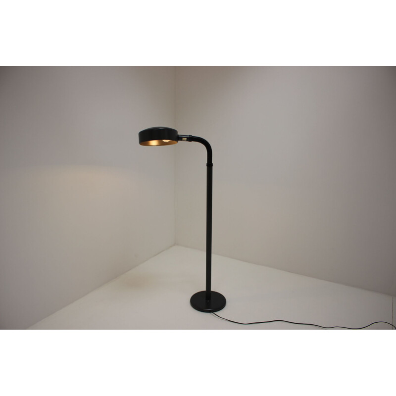 Vintage floor lamp on metal stand by Dijkstra, Netherlands 1970