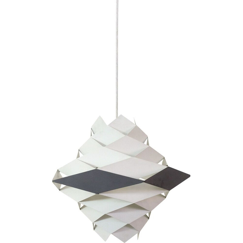 Large vintage pendant lamp Symfoni, Preben Dal, HF Lightings, 1960