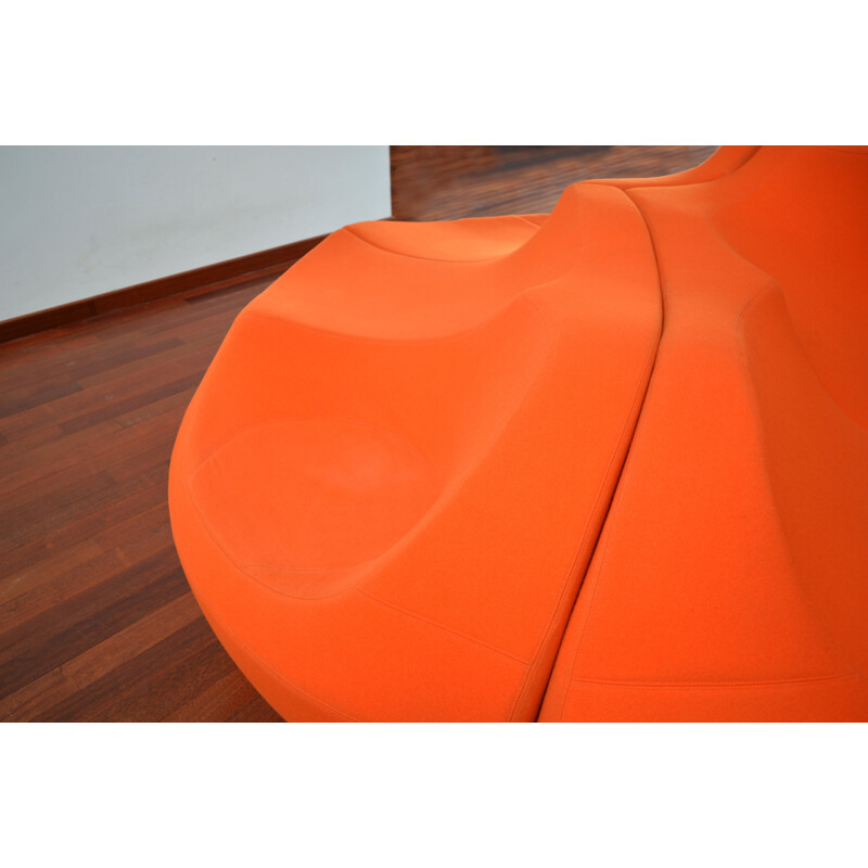 "Saruyama" orange sofa, Toshiyuki KITA - 1980s