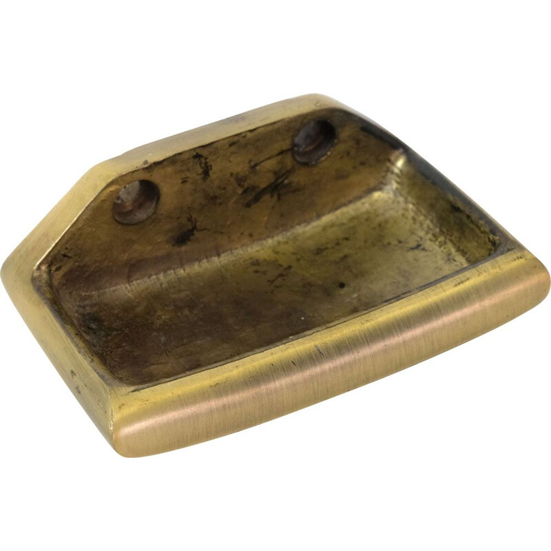 Vintage brass soap dish