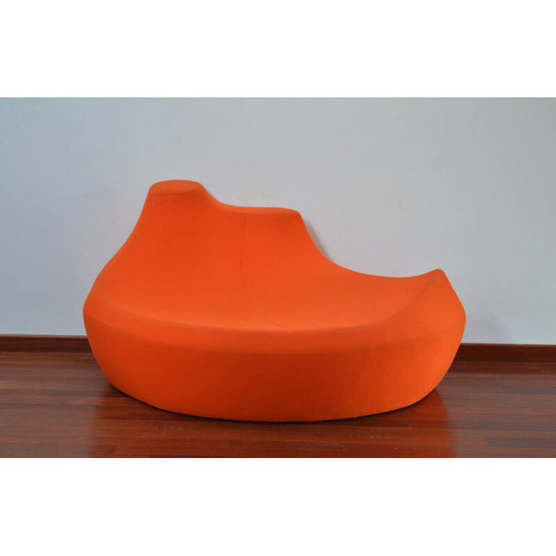 "Saruyama" orange sofa, Toshiyuki KITA - 1980s