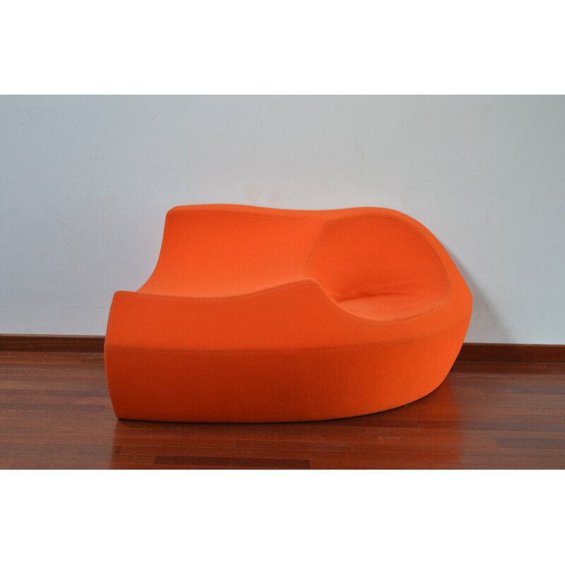 "Saruyama" orange sofa, Toshiyuki KITA - 1980s