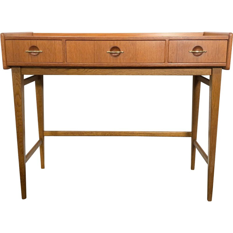 Mid Century Vanity Table, Teak Wood, by Fröseke AB Nybrofabriken, Sweden, 1960s