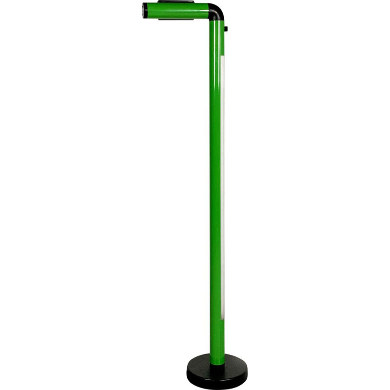 Vintage Green Neon Floor Lamp, 1980s