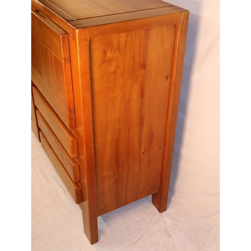 Vintage Regain sideboard in solid elm 1970