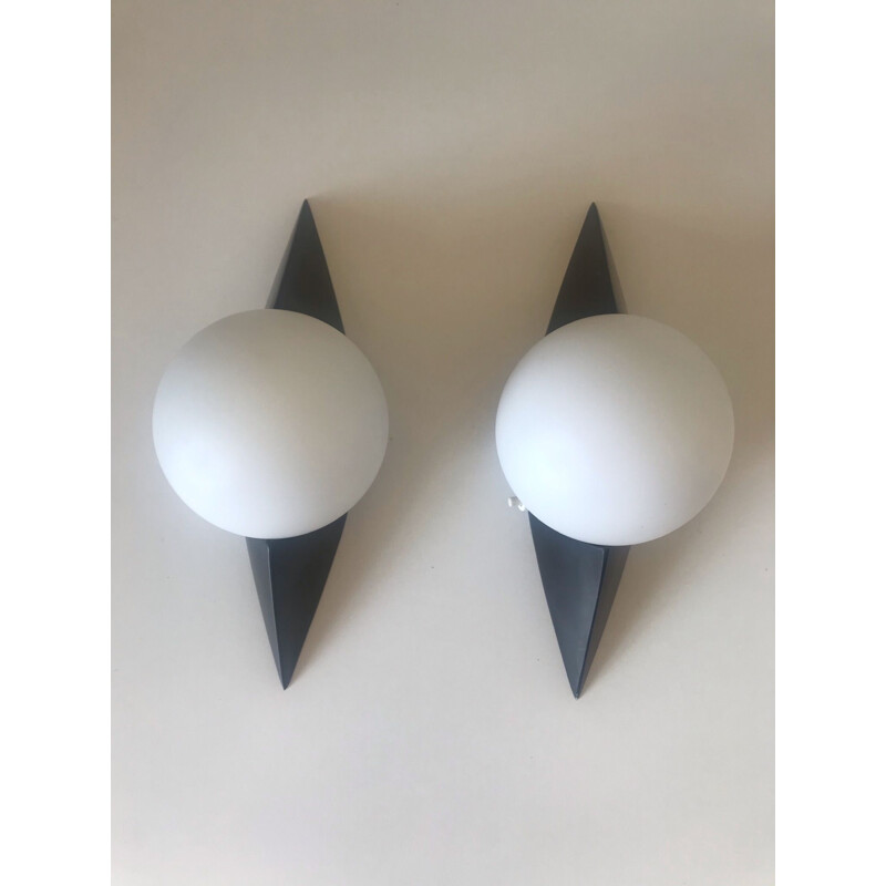 Pair of vintage wall lights from arlus 1960 