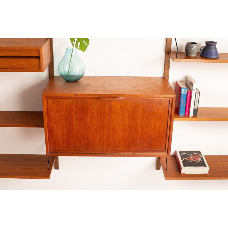 Vintage wall unit by Poul Cadovius for Cado Danish 1960s