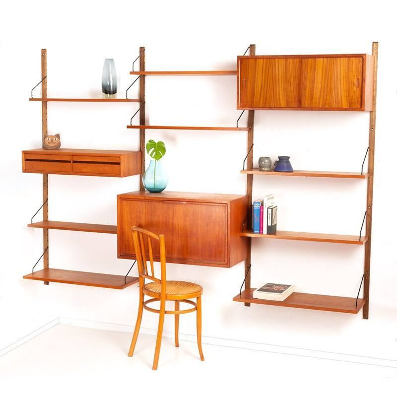 Vintage wall unit by Poul Cadovius for Cado Danish 1960s