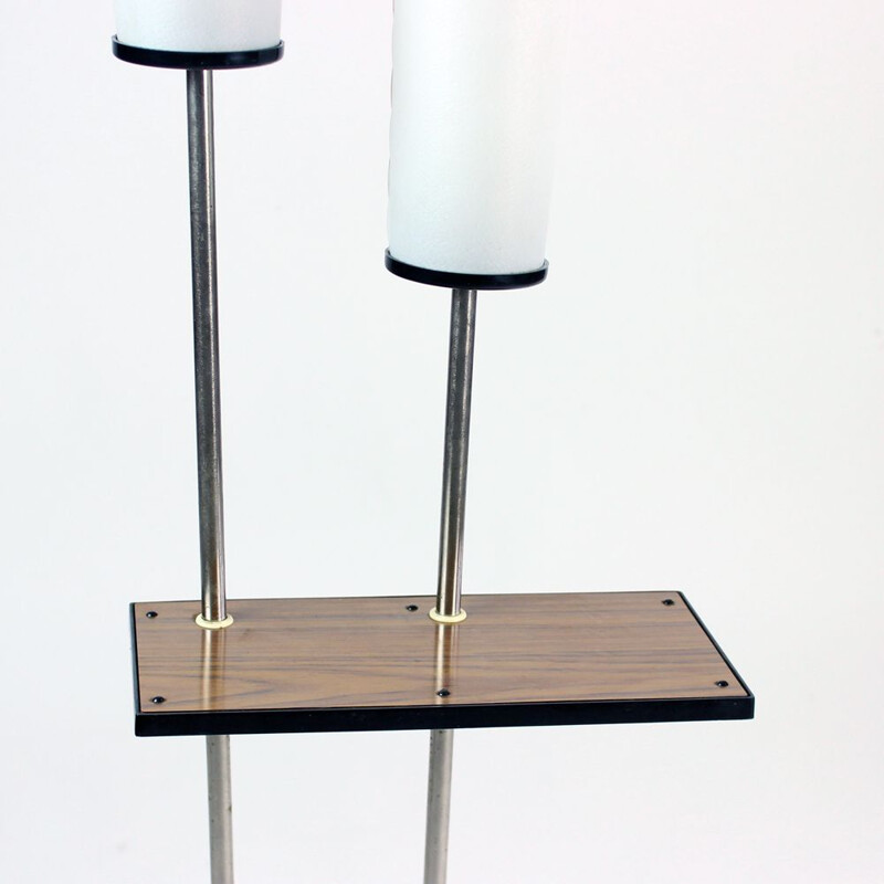 Tall Midcentury Freestanding Light With Neon Lights, Soviet Russian 1960s