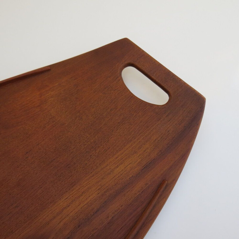 Vintage Large Teak Tray By Jens Quistgaard Danish 1950s