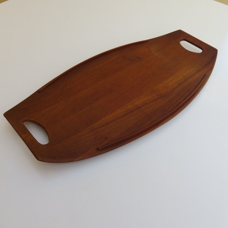 Vintage Large Teak Tray By Jens Quistgaard Danish 1950s