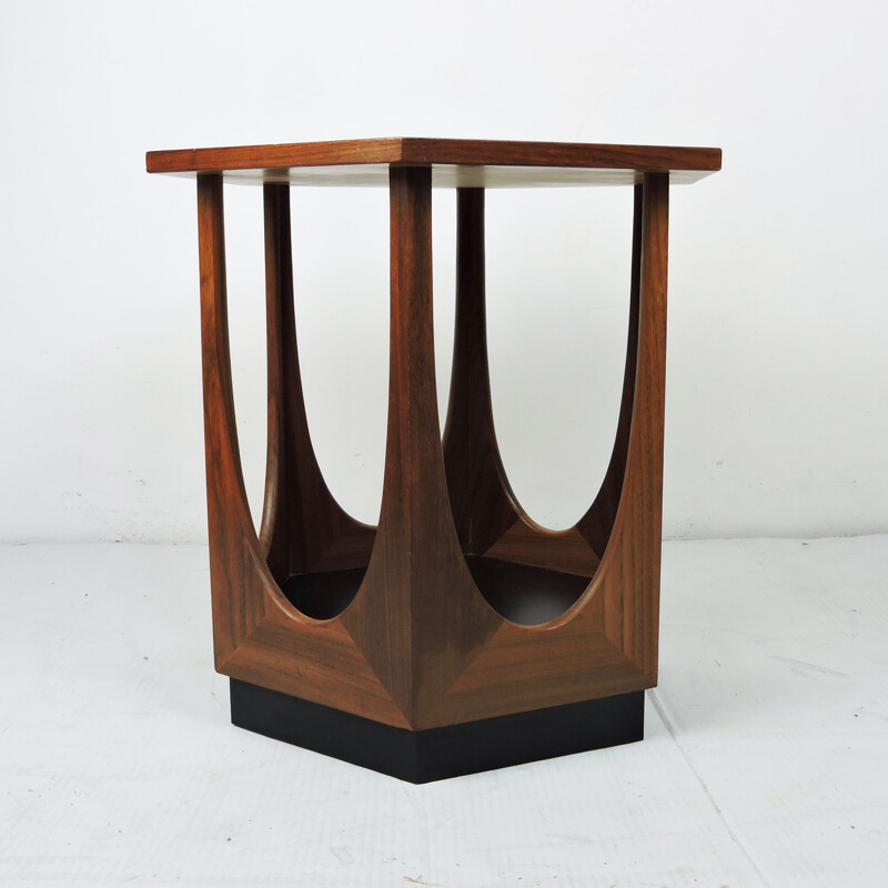 Vintage Hexagonal Teak Side Table by G-Plan, 1960s