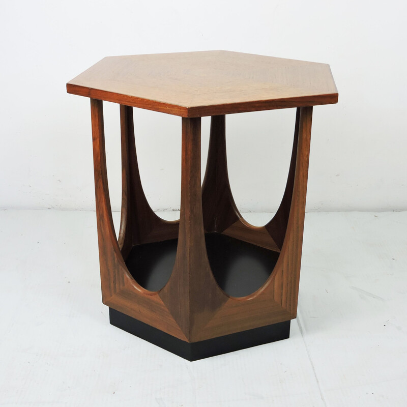 Vintage Hexagonal Teak Side Table by G-Plan, 1960s