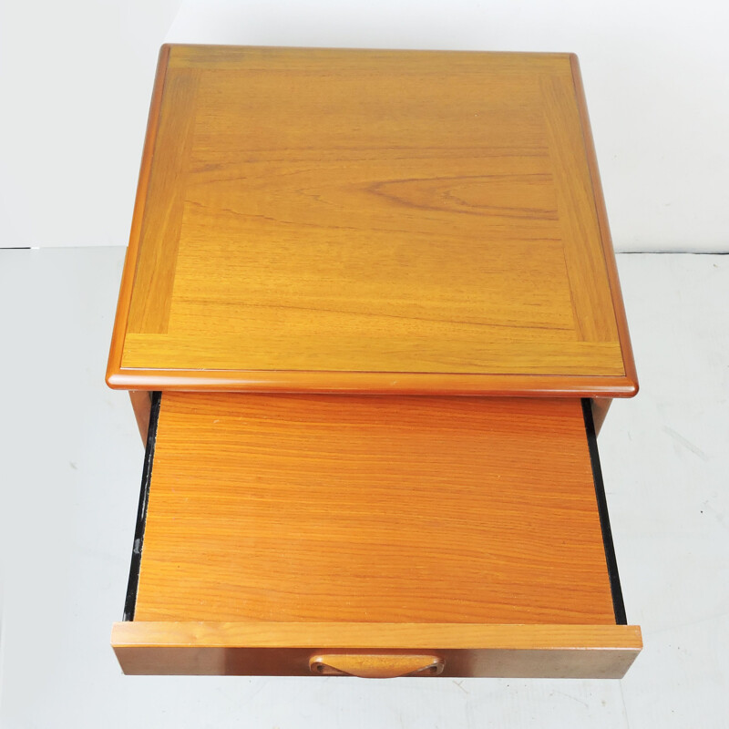 Mid-Century Teak Side Table With Magazine Rack for G-Plan United Kingdom 1960s