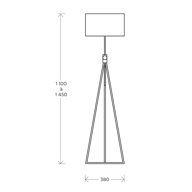 Lámpara de pie Disderot RF503, Roger Fatus