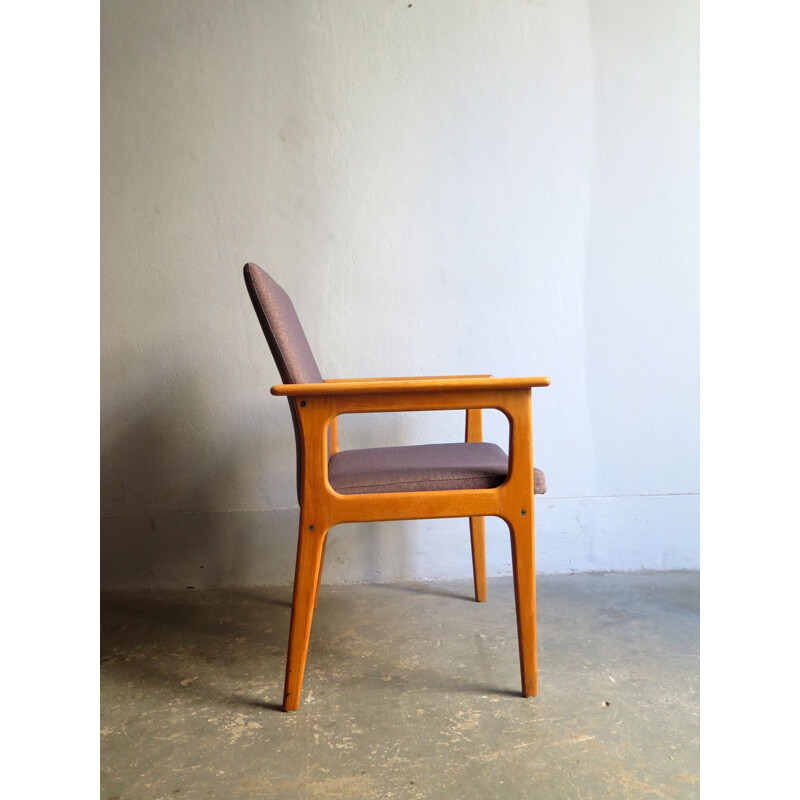 Vintage oak armchair Denmark 1970