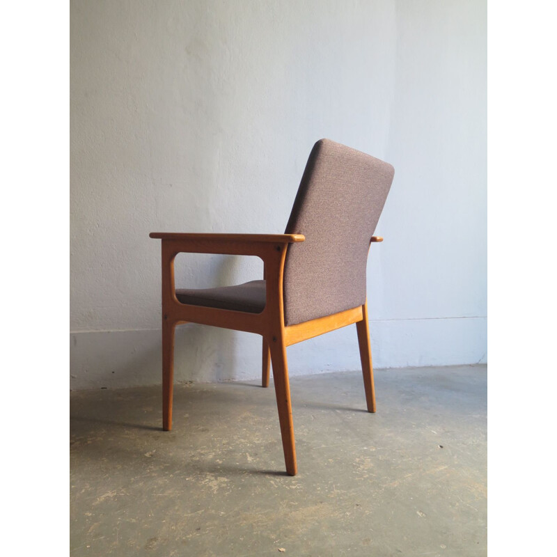 Vintage oak armchair Denmark 1970