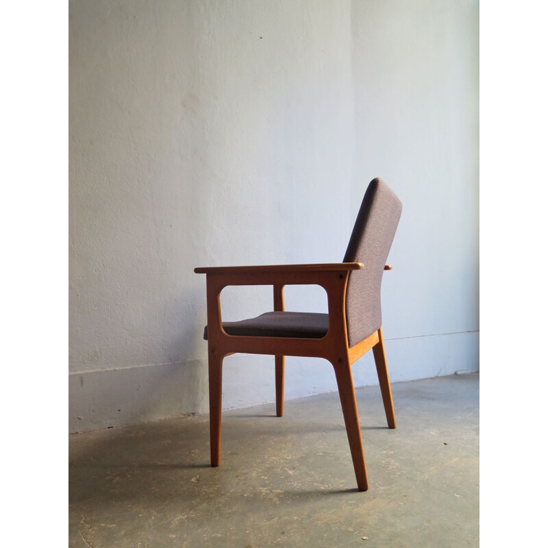 Vintage oak armchair Denmark 1970