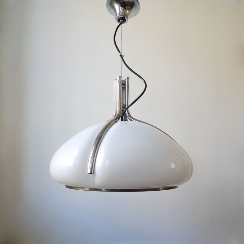 Vintage pendant lamp space age Guzzini 1968
