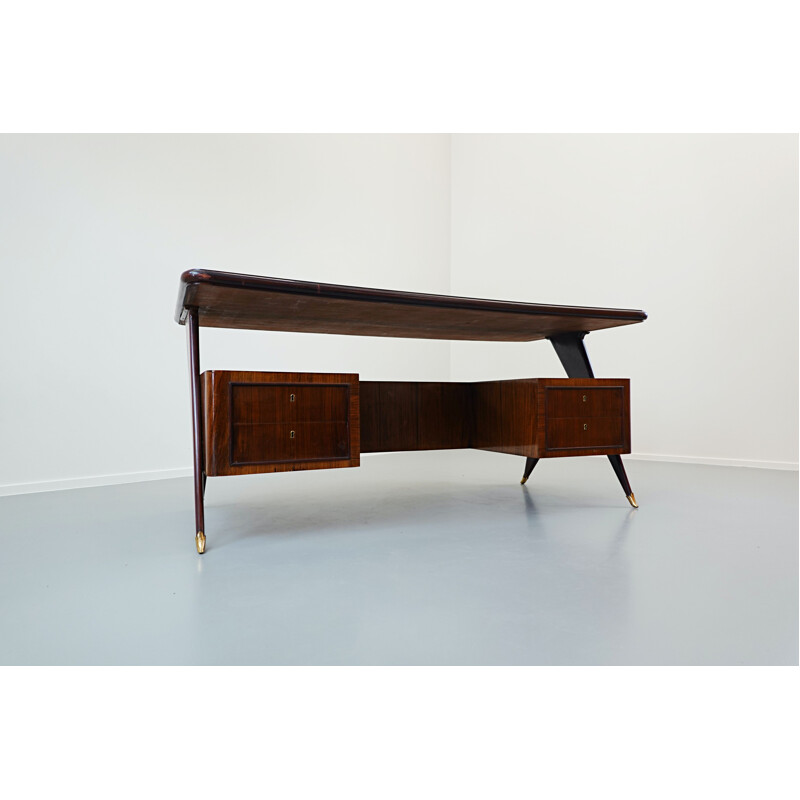 Vintage desk by Vittorio Dassi, Italian 1950s