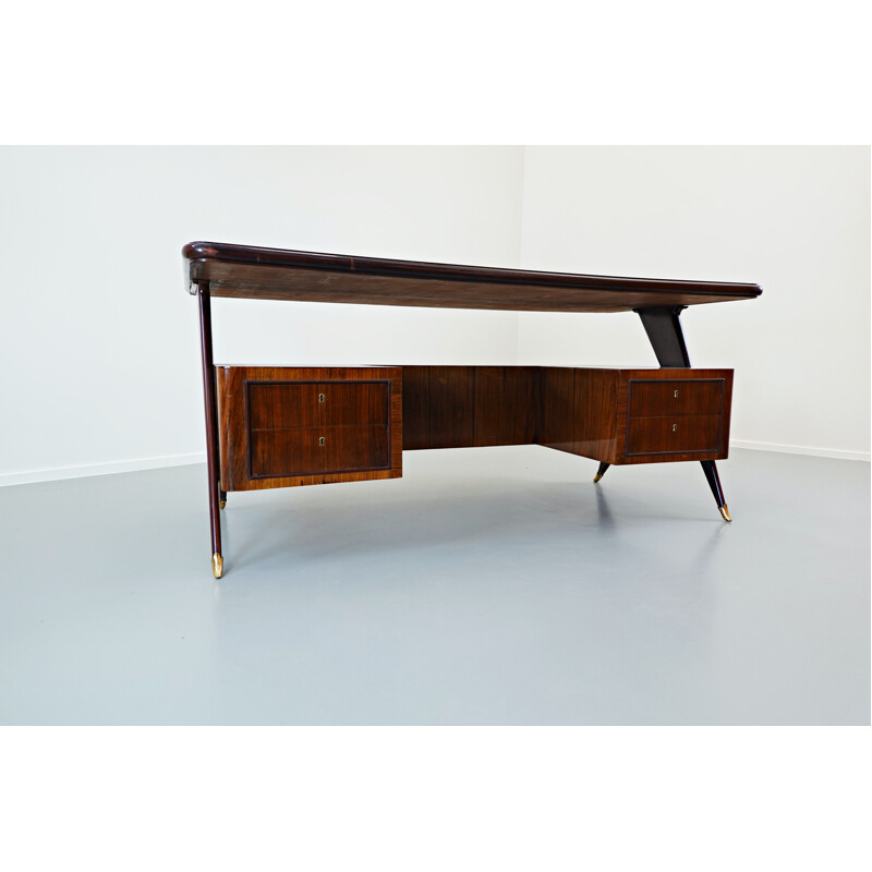 Vintage desk by Vittorio Dassi, Italian 1950s