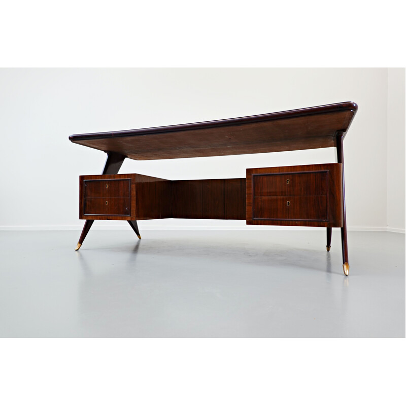 Vintage desk by Vittorio Dassi, Italian 1950s