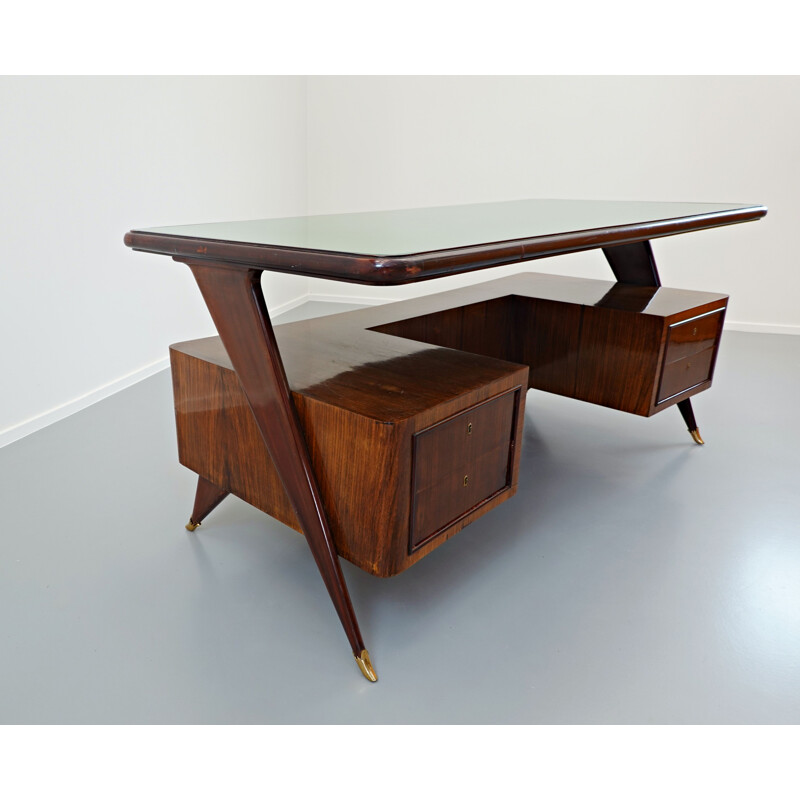 Vintage desk by Vittorio Dassi, Italian 1950s