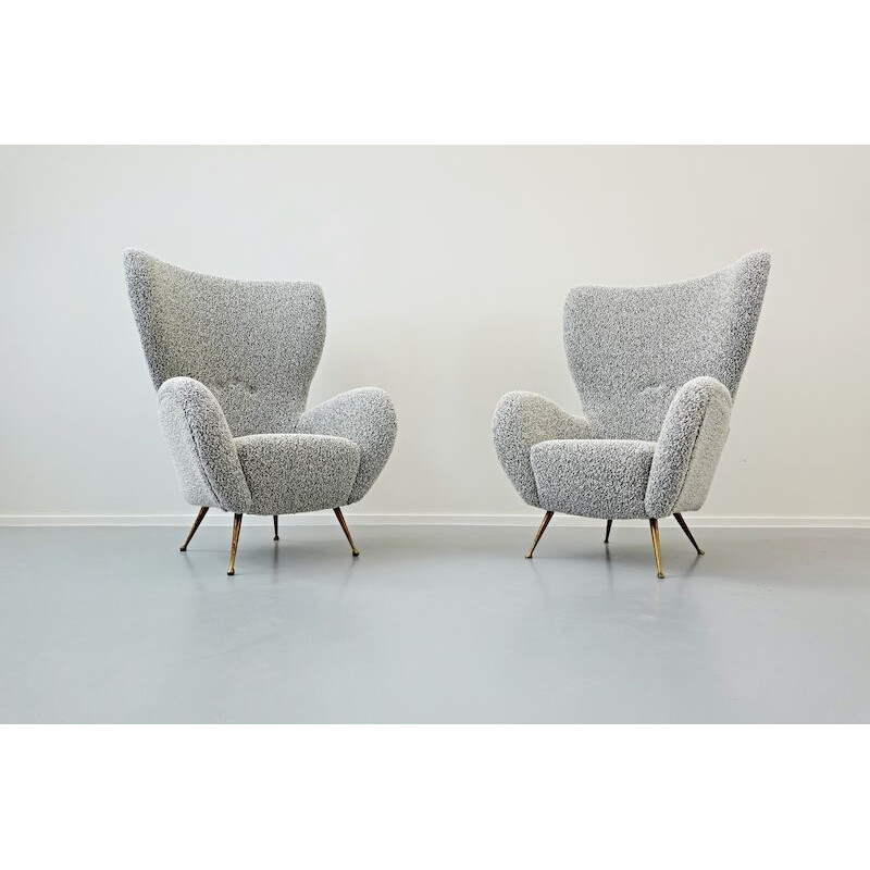 Pair of Vintage Armchairs Italian 1950