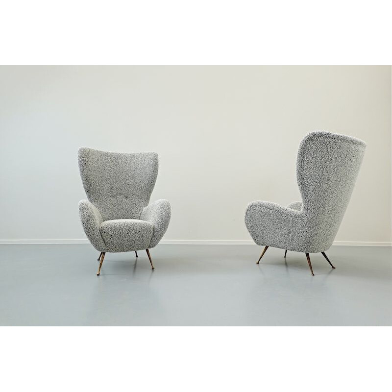 Pair of Vintage Armchairs Italian 1950